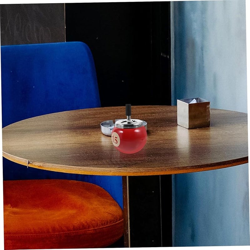 صينية معدنية دوارة أوتوماتيكية خالية من الدخان لحاوية السجائر للمنزل والمكتب - Image 4